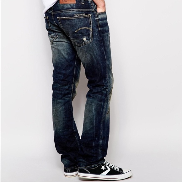 g star distressed jeans